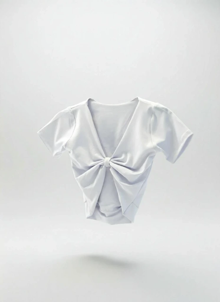 BLUSA SEXY MANGA CORTA (BLANCO, S / M)