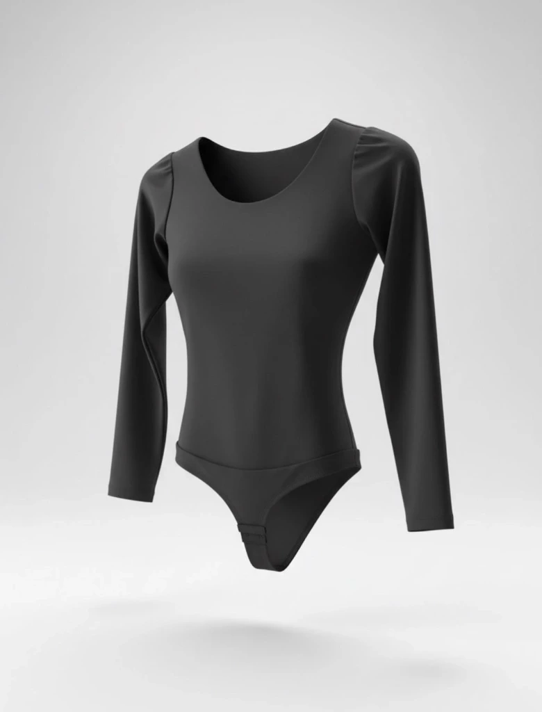 BODY FAJERO MANGA LARGA / CUELLO REDONDO (BLANCO, XS / PP)